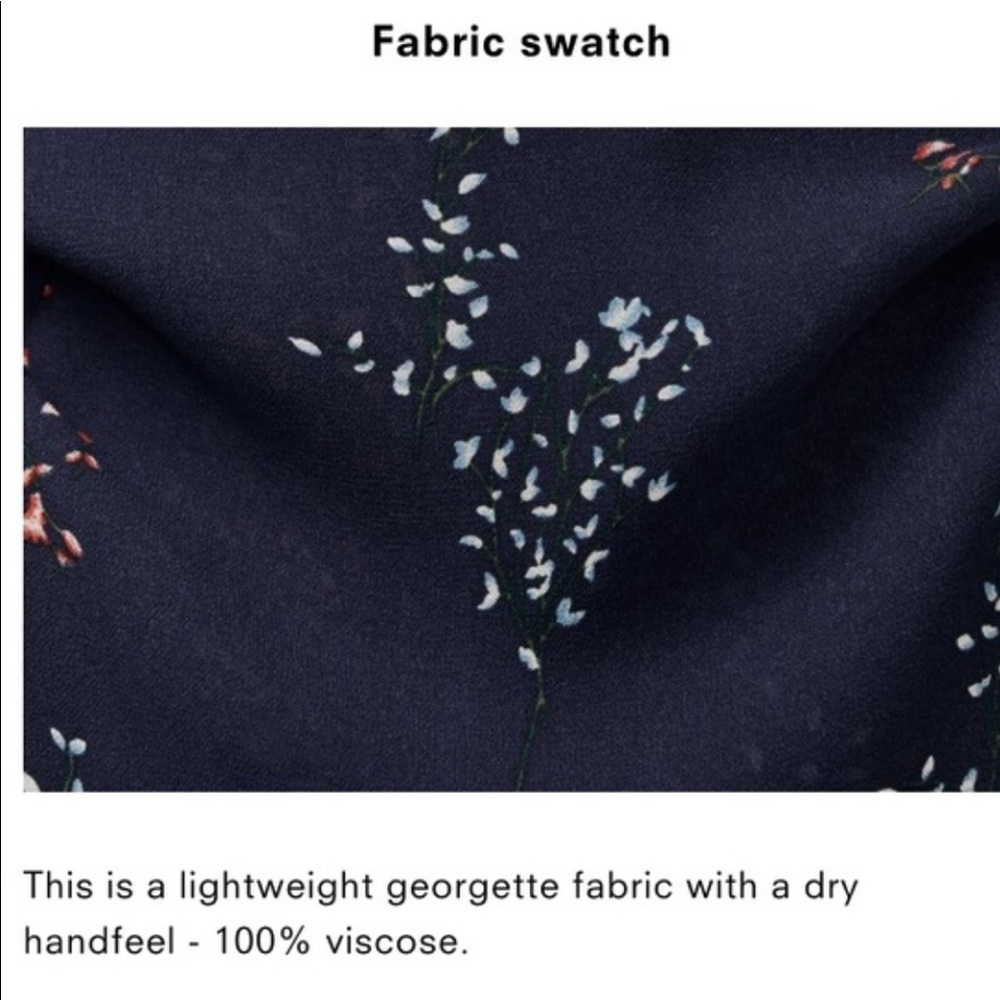 Reformation Millie Dress. Navy Blue.